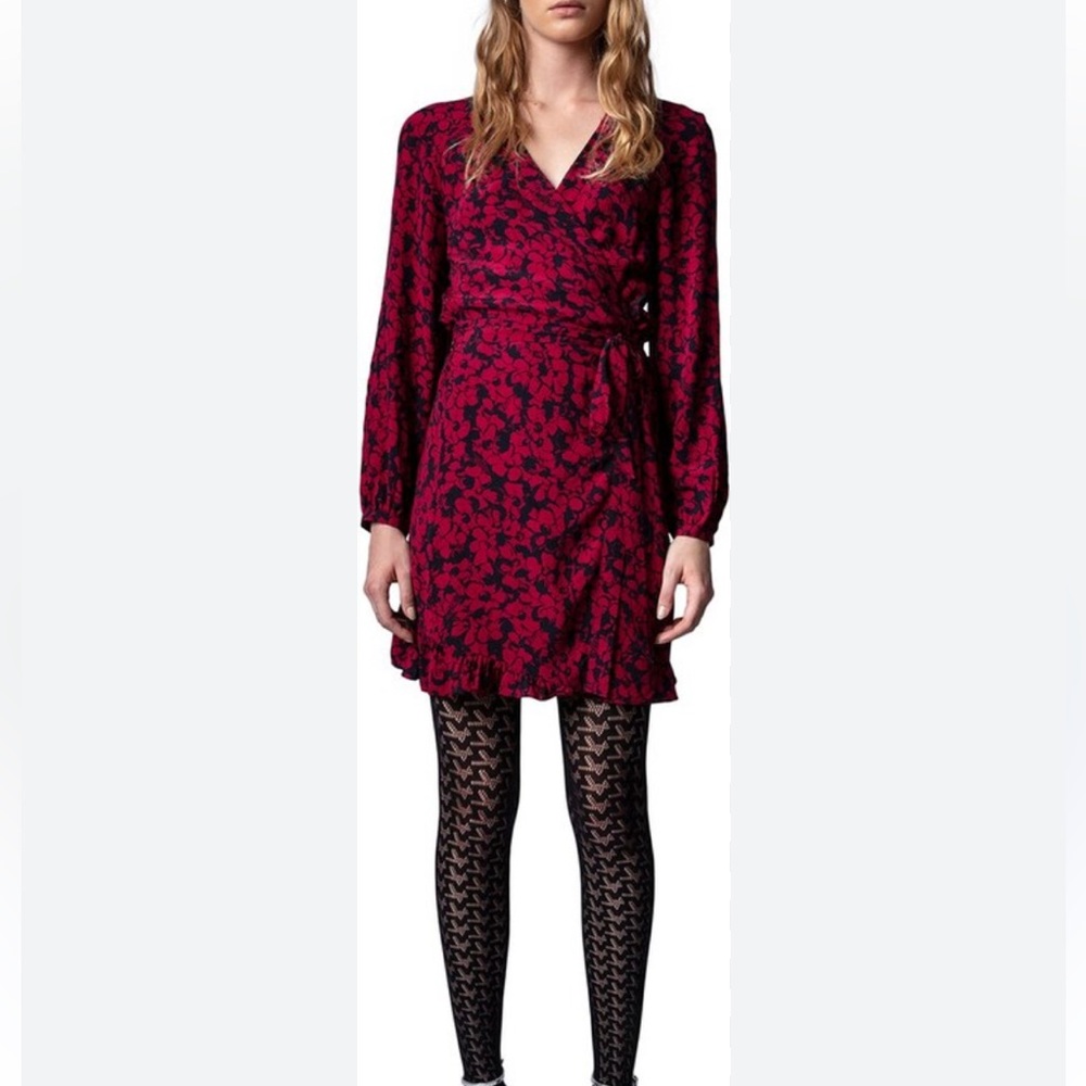 NEW NWT Zadig & Voltaire Russo Bico Flowers Mini Dress Size S